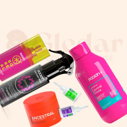 Perfume Capilar Boreal Shampoo Control Grasa Tónico Día y Tónico Noche Tratamiento Plex Mascarilla Ancestral